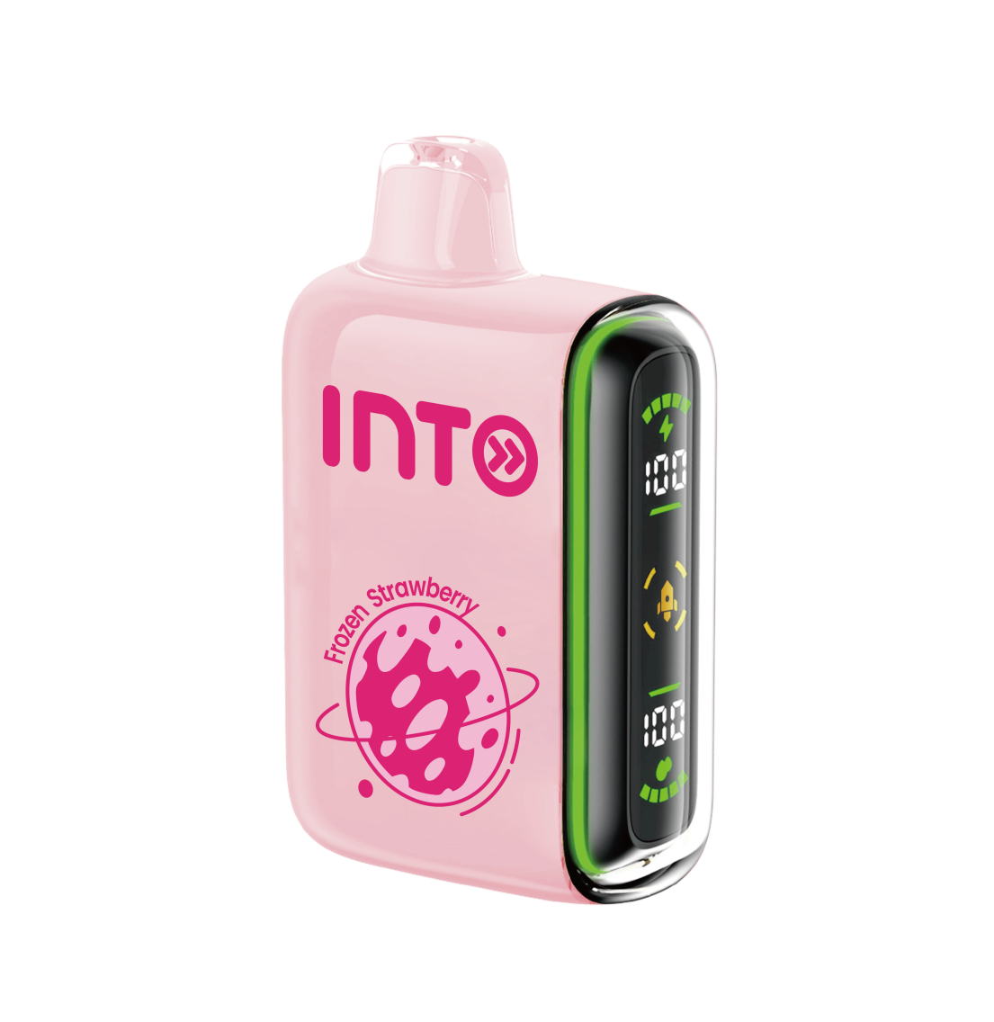 INTO Pulse Frozen Strawberry Disposable Vape | 20,000 Puffs | Smart Display | 650mAh | 16ml | Adjustable Airflow | Dual Mesh Coil