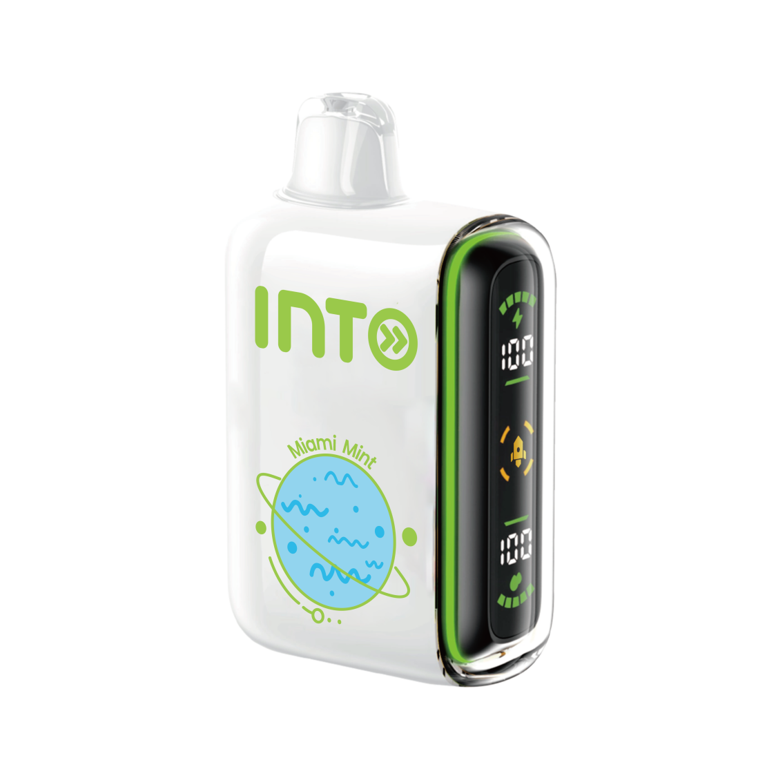 INTO Pulse Miami Mint – Dual Modes, Smart Display, and Up to 20,000 Puffs of Pure, Refreshing Mint Coolness