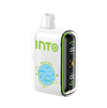 INTO Pulse Miami Mint Disposable Vape | 20,000 Puffs | Smart Dual-Screen Display | Adjustable Airflow | 16ml Capacity