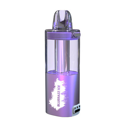 INTO Blue Razz Ice Disposable Vape | 50,000 Puffs | 19ml E-liquid | 500mAh | Transparent Galaxy Design