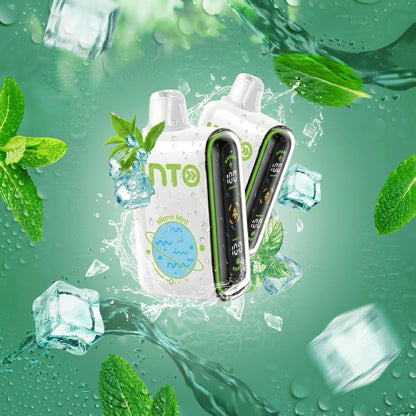 INTO Pulse Miami Mint Disposable Vape | 20,000 Puffs | Smart Dual-Screen Display | Adjustable Airflow | 16ml Capacity