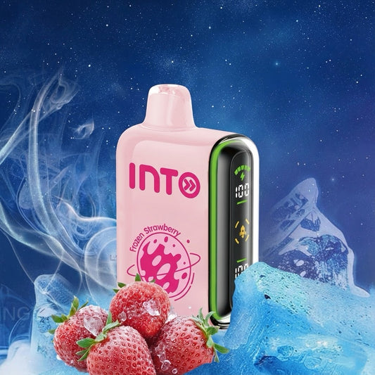 INTO Pulse Frozen Strawberry Disposable Vape | 20,000 Puffs | Smart Display | 650mAh | 16ml | Adjustable Airflow | Dual Mesh Coil