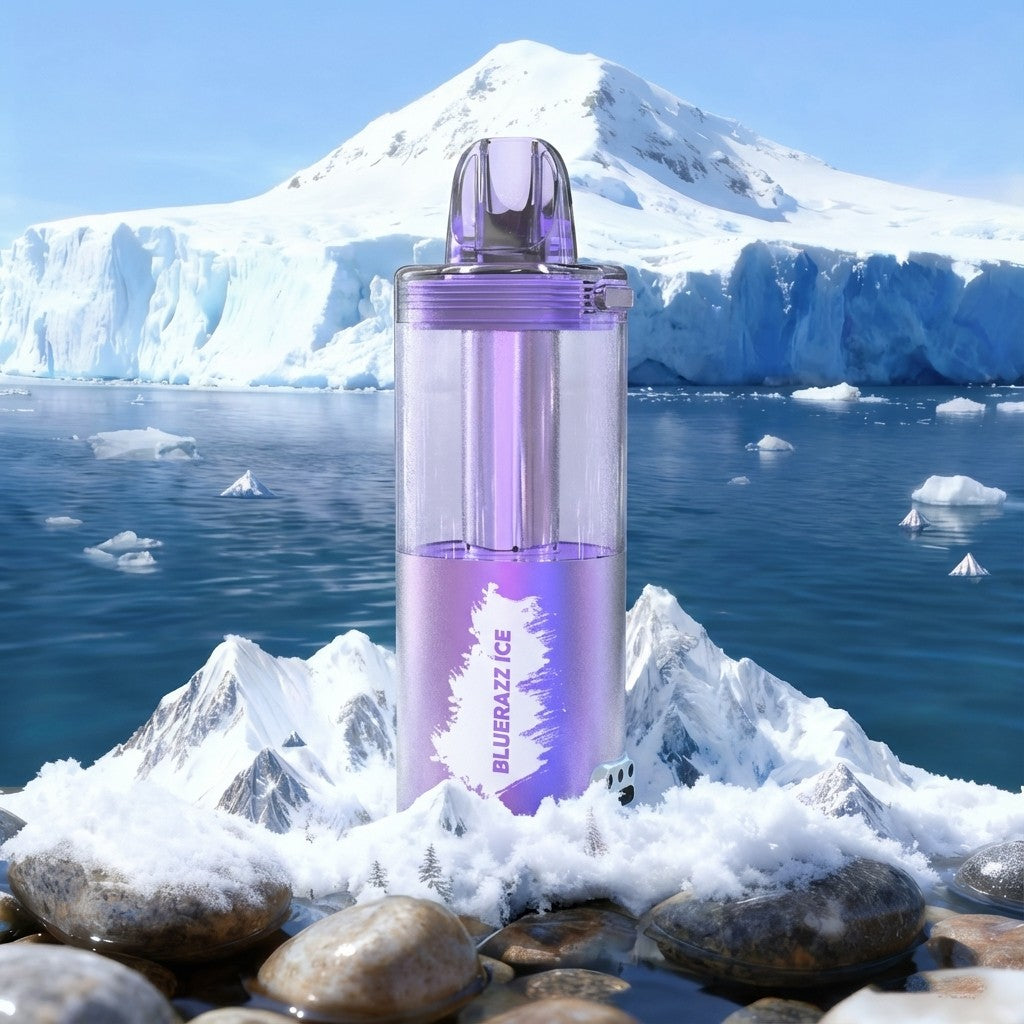 INTO Blue Razz Ice Disposable Vape | 50,000 Puffs | 19ml E-liquid | 500mAh | Transparent Galaxy Design