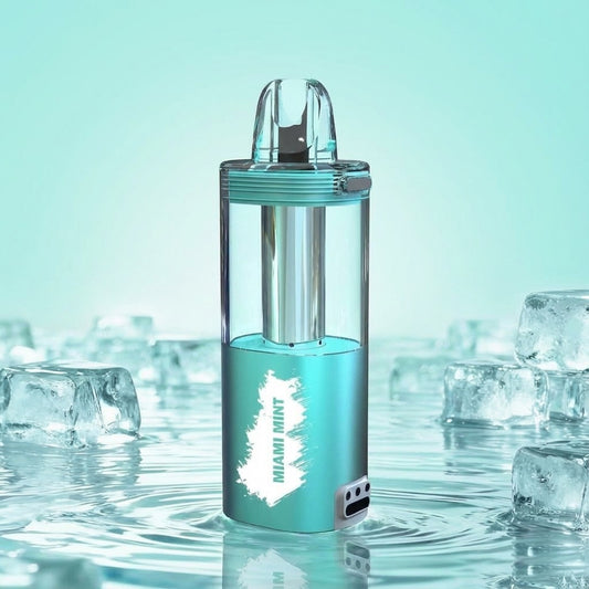 INTO Miami Mint Disposable Vape | 50,000 Puffs | 19ml E-liquid | 500mAh | Transparent Galaxy Mint Design
